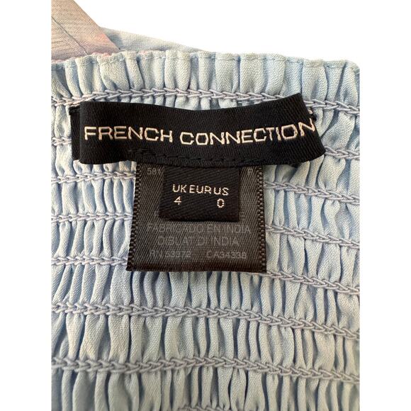 NEW FRENCH CONNECTION Dalla Verona Smocked Halter Top Size 0 - Picture 5 of 7